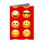 Red Emoji Mini Greeting Card