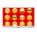 Red Emoji Business Card Holder