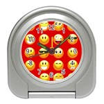 Red Emoji Travel Alarm Clock