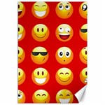 Red Emoji Canvas 12  x 18 