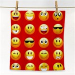 Red Emoji Face Towel