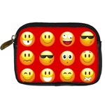 Red Emoji Digital Camera Leather Case