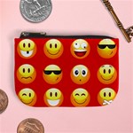 Red Emoji Mini Coin Purse