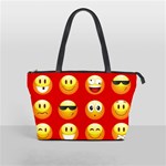 Red Emoji Classic Shoulder Handbag