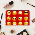 Red Emoji Cosmetic Bag (Medium)