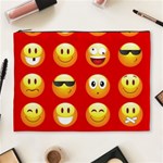 Red Emoji Cosmetic Bag (XL)