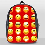 Red Emoji School Bag (Large)