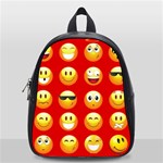 Red Emoji School Bag (Small)