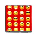 Red Emoji Memory Card Reader (Square)