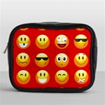 Red Emoji Mini Toiletries Bag (One Side)