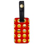 Red Emoji Luggage Tag (one side)