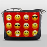 Red Emoji Messenger Bag