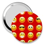 Red Emoji 3  Handbag Mirror