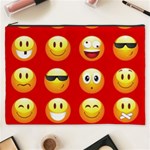 Red Emoji Cosmetic Bag (XXXL)