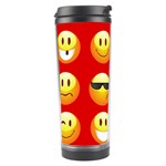 Red Emoji Travel Tumbler