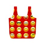 Red Emoji Full Print Recycle Bag (S)