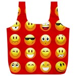 Red Emoji Full Print Recycle Bag (XL)