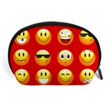 Red Emoji Accessory Pouch (Large)