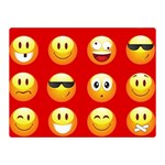 Red Emoji Double Sided Flano Blanket (Mini)