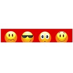 Red Emoji Flano Scarf (Large)