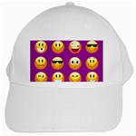 Purple Emoji White Cap