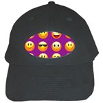 Purple Emoji Black Cap