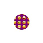 Purple Emoji 1  Mini Button