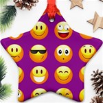 Purple Emoji Ornament (Star)