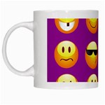 Purple Emoji White Mug