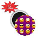 Purple Emoji 1.75  Magnet (10 pack) 