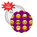 Purple Emoji 2.25  Button (10 pack)