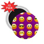 Purple Emoji 2.25  Magnet (10 pack)