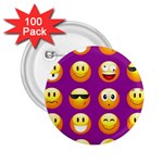 Purple Emoji 2.25  Button (100 pack)