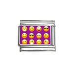 Purple Emoji Italian Charm (9mm)