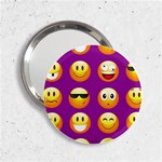 Purple Emoji 2.25  Handbag Mirror