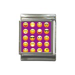 Purple Emoji Italian Charm (13mm)