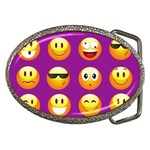 Purple Emoji Belt Buckle