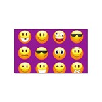 Purple Emoji Sticker (Rectangular)