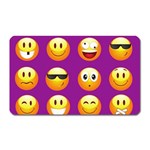 Purple Emoji Magnet (Rectangular)