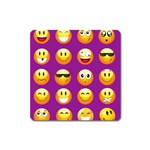 Purple Emoji Magnet (Square)