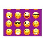 Purple Emoji Sticker A4 (10 pack)