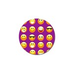 Purple Emoji Golf Ball Marker