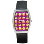 Purple Emoji Barrel Style Metal Watch