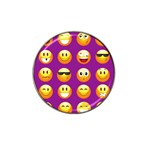 Purple Emoji Hat Clip Ball Marker