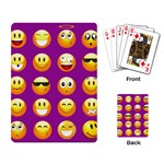 Purple Emoji Playing Cards Single Design