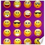 Purple Emoji Canvas 12  x 12 