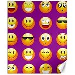 Purple Emoji Canvas 16  x 20 