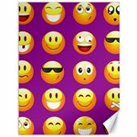 Purple Emoji Canvas 36  x 48 