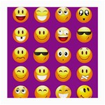 Purple Emoji Medium Glasses Cloth