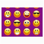 Purple Emoji Large Glasses Cloth